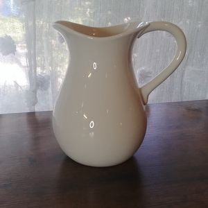 Off White Flower Pitcher